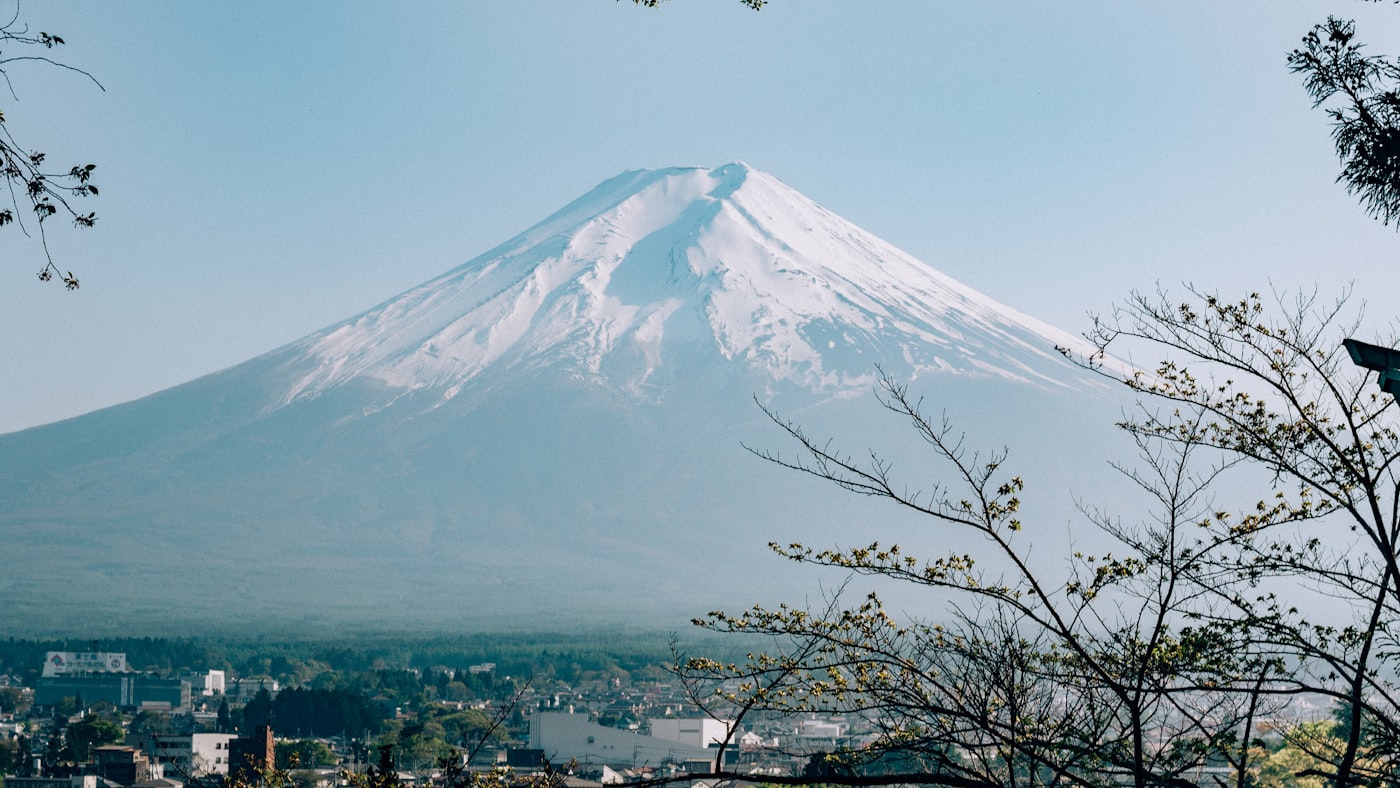 Mount Fuji viewpoint used to illustrate a guide to photo locations